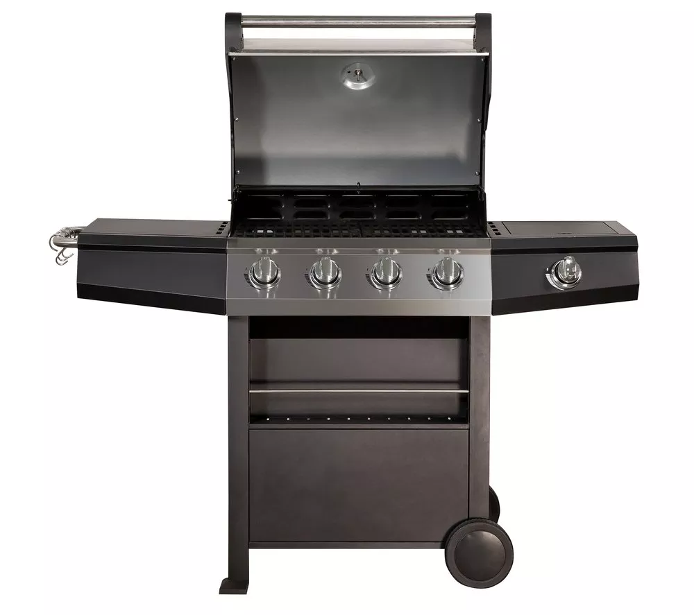 ZANUSSI ZGBBQ4B01-C 4 Burner Grill Gas BBQ - Black - Image 2
