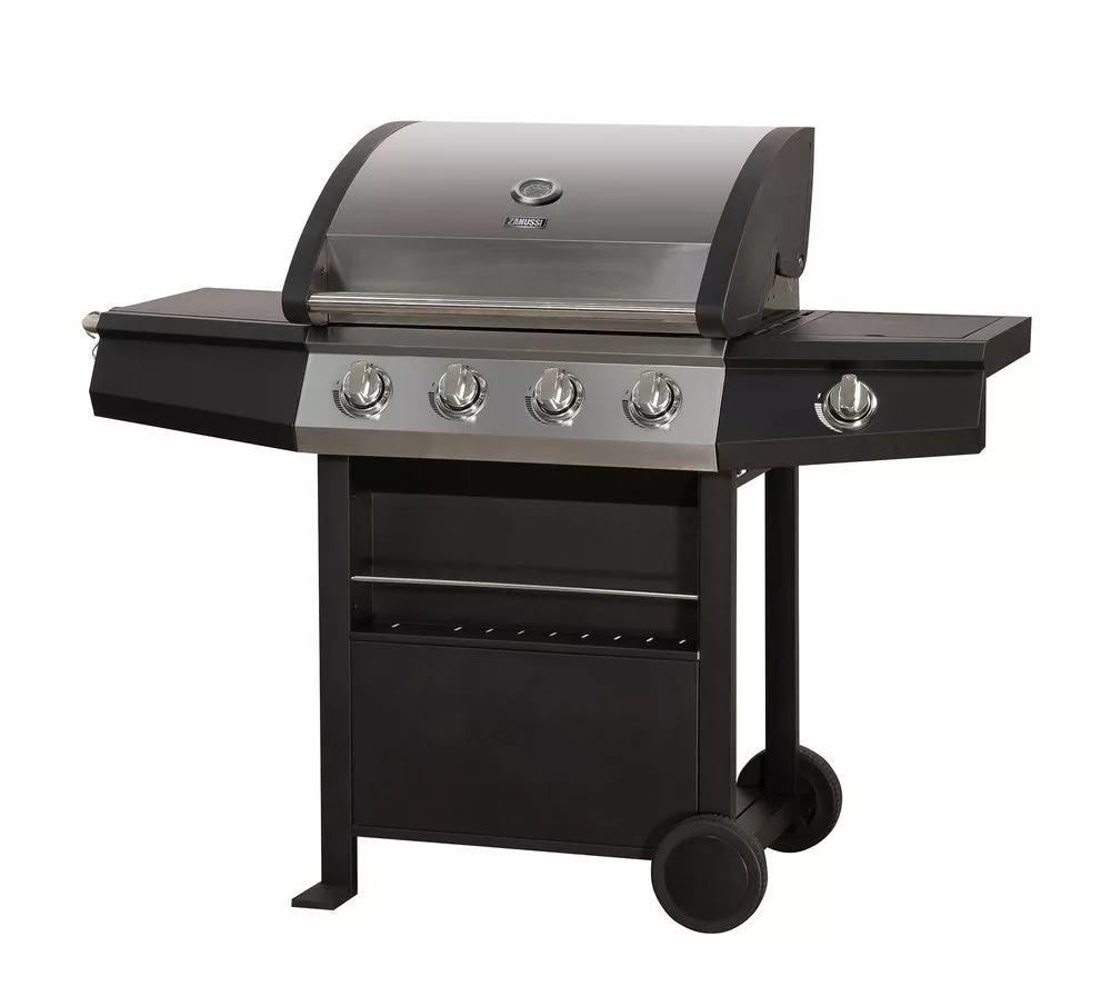 ZANUSSI ZGBBQ4B01-C 4 Burner Grill Gas BBQ - Black - Image 3