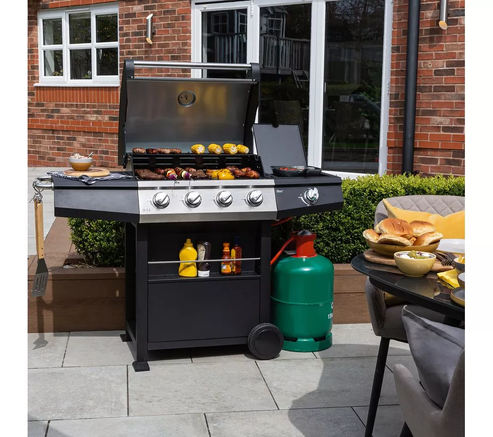 ZANUSSI ZGBBQ4B01-C 4 Burner Grill Gas BBQ - Black - Image 6