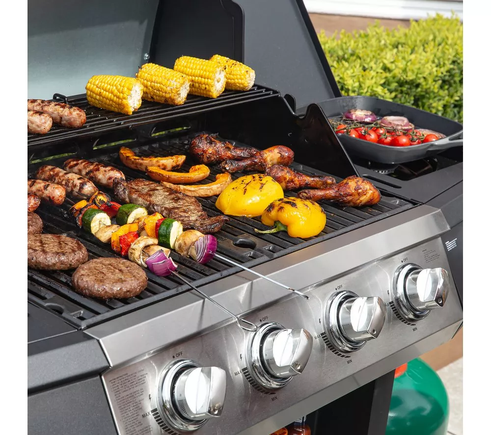 ZANUSSI ZGBBQ4B01-C 4 Burner Grill Gas BBQ - Black - Image 7