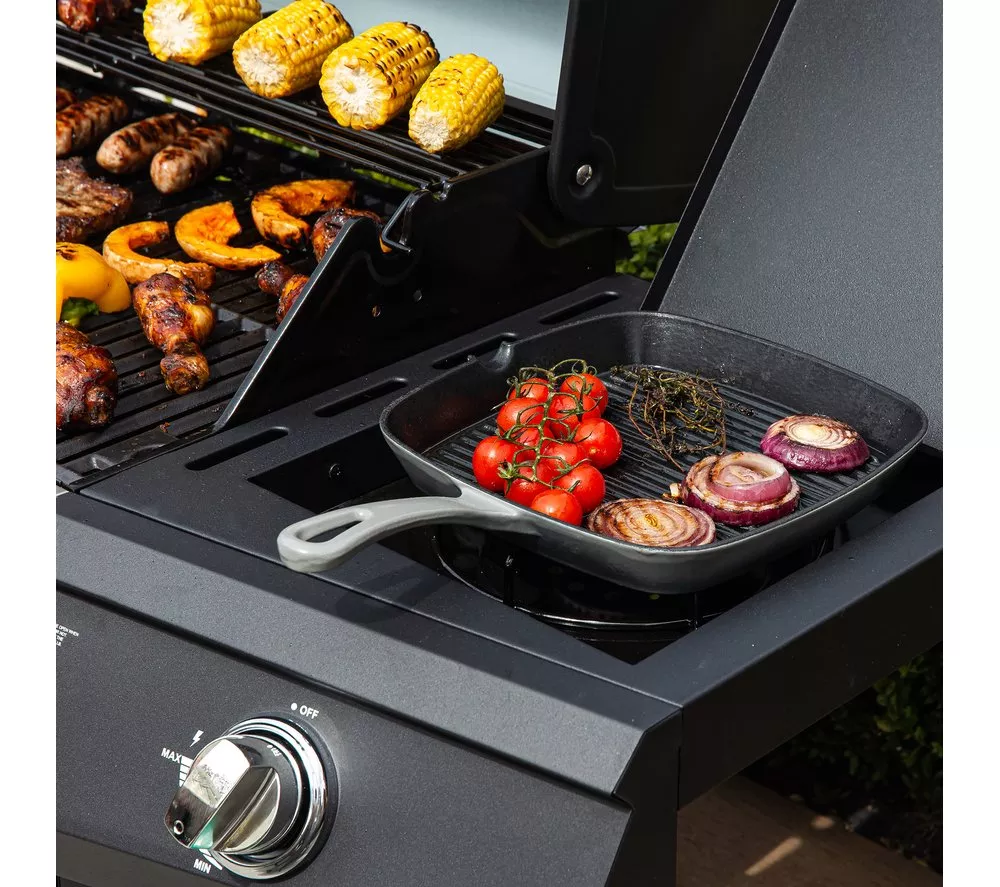 ZANUSSI ZGBBQ4B01-C 4 Burner Grill Gas BBQ - Black - Image 8