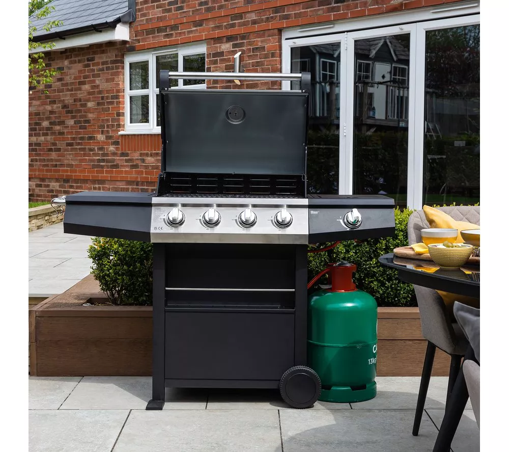 ZANUSSI ZGBBQ4B01-C 4 Burner Grill Gas BBQ - Black - Image 12