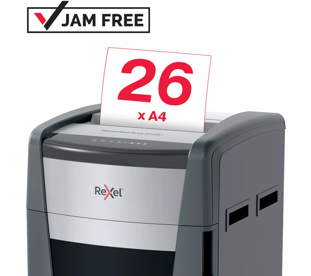REXEL Momentum Extra XP426+ Cross Cut Paper Shredder