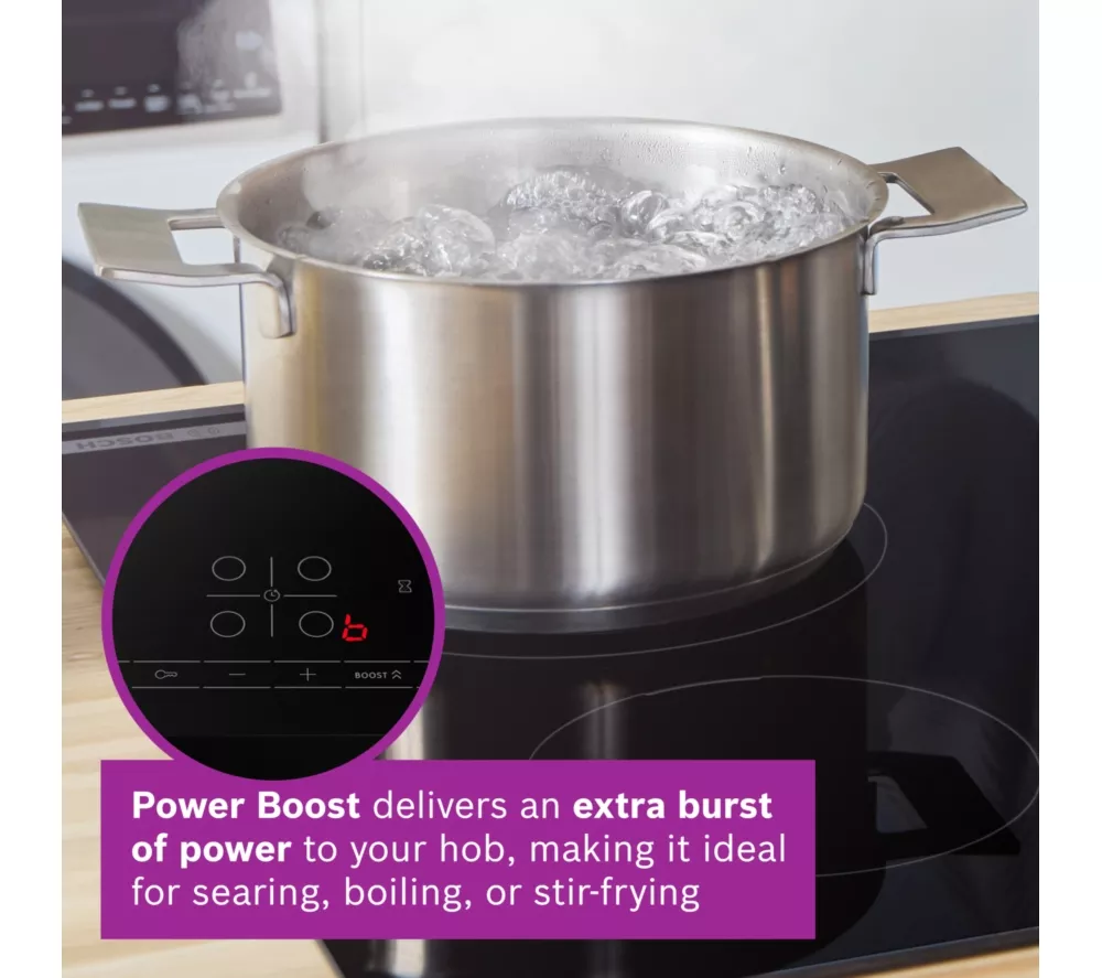 BOSCH Series 4 PIE631BB5E 59 cm Electric Induction Hob - Black
