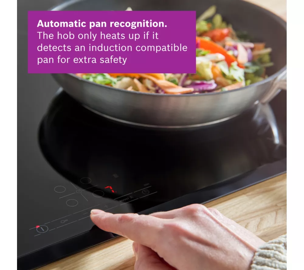 BOSCH Series 4 PIE631BB5E 59 cm Electric Induction Hob - Black