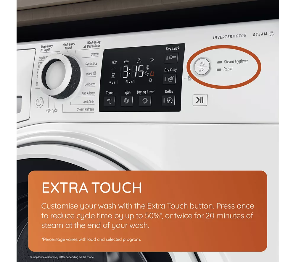 HOTPOINT NDB 8635 GK UK 8 kg Washer Dryer - Graphite