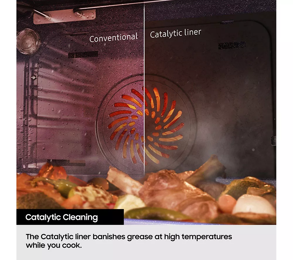 SAMSUNG Bespoke Series 4 NV7B41403AK U4 Electric Smart Oven - Black Glass