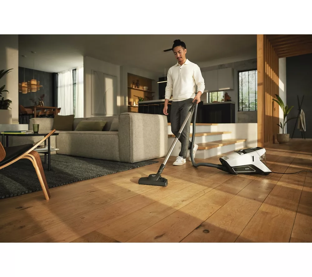 MIELE Blizzard CX1 Flex Cylinder Bagless Vacuum Cleaner - White