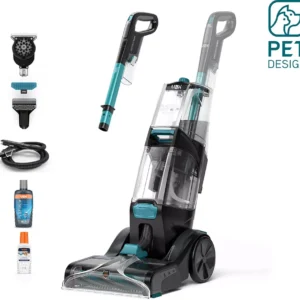 VAX Platinum Smartwash Pet-Design Upright Carpet Cleaner - Charcoal & Teal