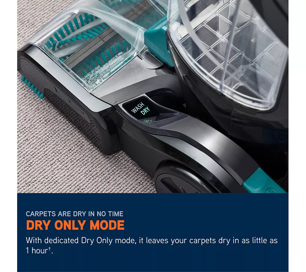 VAX Platinum Smartwash Pet-Design Upright Carpet Cleaner - Charcoal & Teal