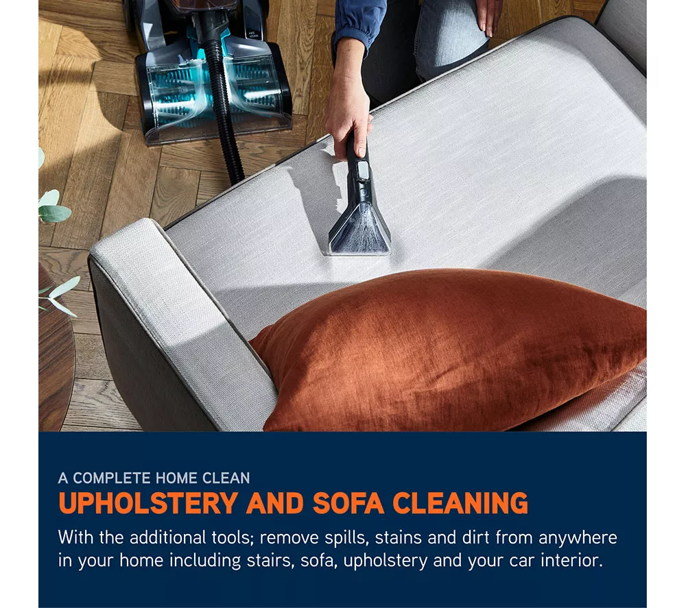 VAX Platinum Smartwash Pet-Design Upright Carpet Cleaner - Charcoal & Teal