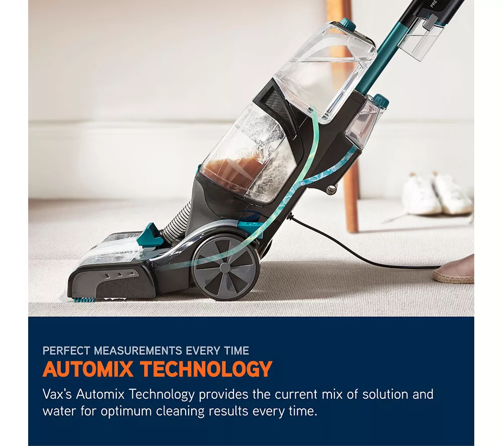 VAX Platinum Smartwash Pet-Design Upright Carpet Cleaner - Charcoal & Teal