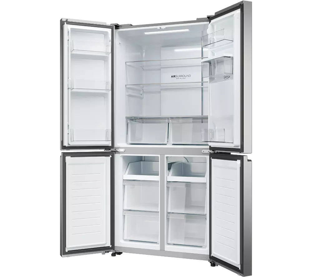 HAIER HCR3818EWMM Fridge Freezer - Platinum Inox - Image 17