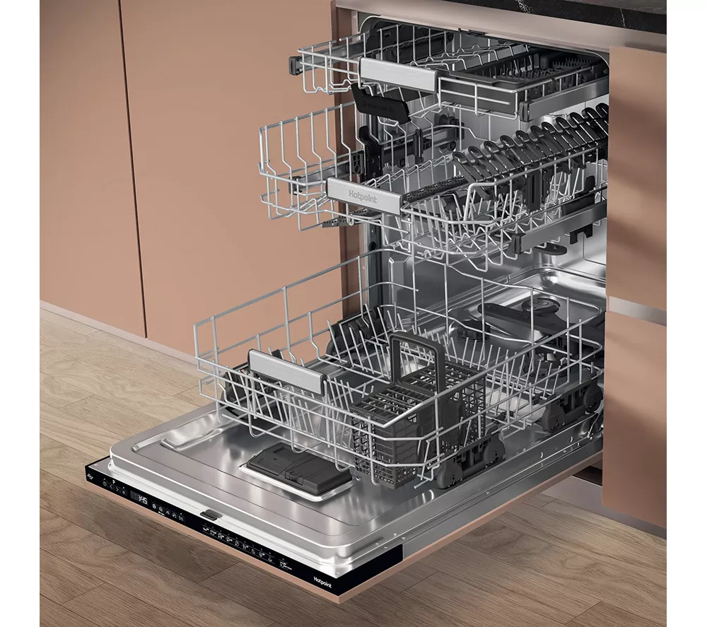 HOTPOINT Hydroforce H8I HP42 L UK Full-size Fully Integrated Dishwasher