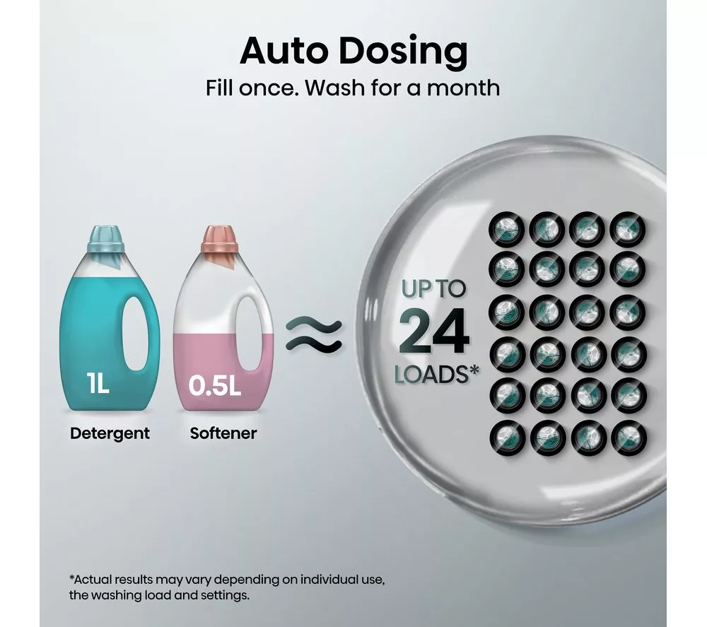 HISENSE 5S Series Auto Dosing WD5S1245BW WiFi-enabled 12 kg Washer Dryer - White - Image 8