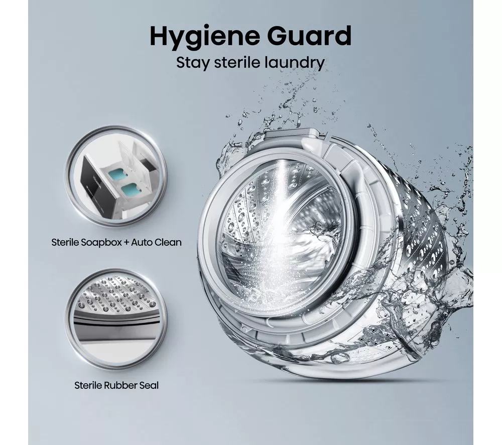 HISENSE 5S Series Auto Dosing WD5S1245BW WiFi-enabled 12 kg Washer Dryer - White - Image 10