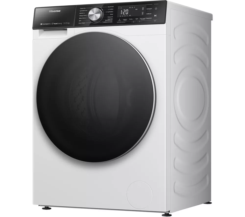 HISENSE 5S Series Auto Dosing WD5S1245BW WiFi-enabled 12 kg Washer Dryer - White - Image 18