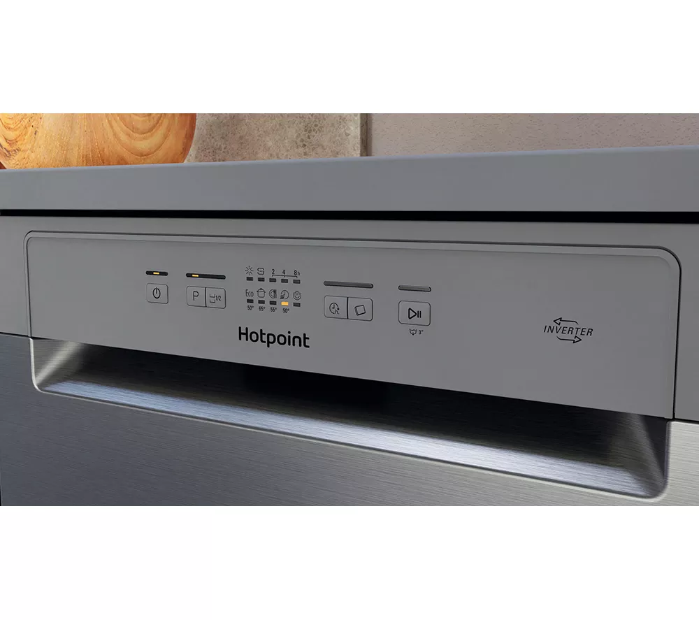 HOTPOINT H2F HL626 X UK Full-size Dishwasher - Inox