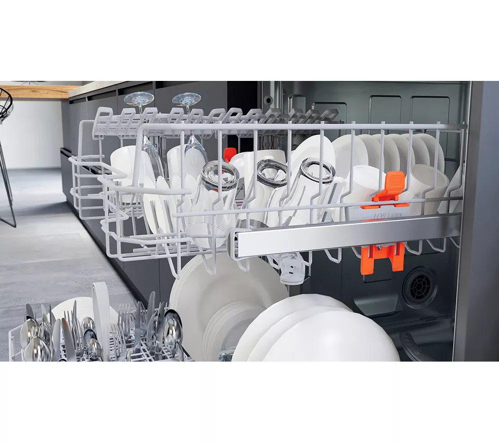 HOTPOINT H2F HL626 X UK Full-size Dishwasher - Inox