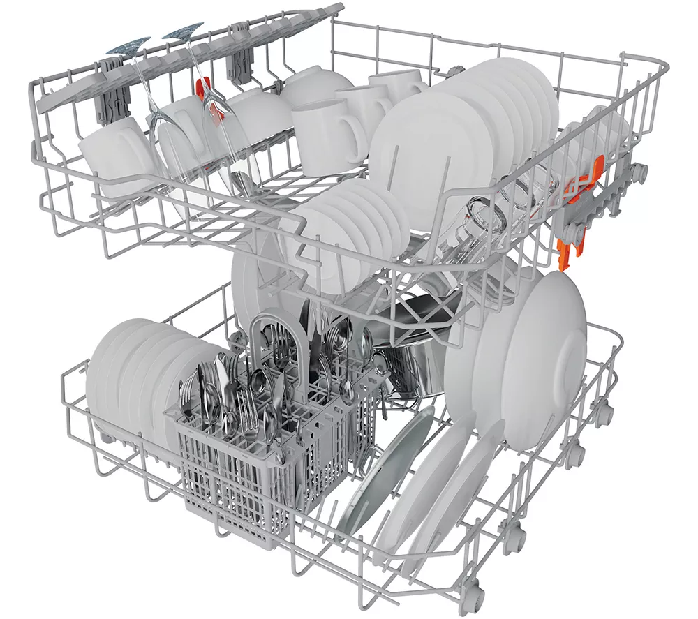 HOTPOINT H2F HL626 X UK Full-size Dishwasher - Inox