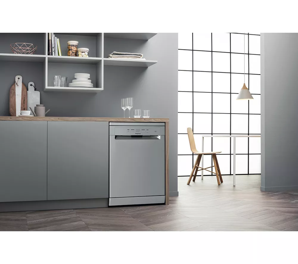 HOTPOINT H2F HL626 X UK Full-size Dishwasher - Inox