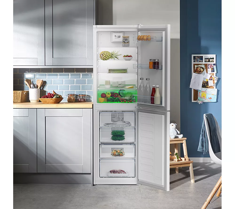 BEKO HarvestFresh CNG4582VW 50 50 Fridge Freezer - White