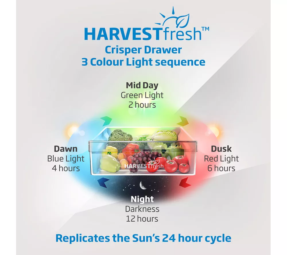 BEKO HarvestFresh CNG4582VW 50 50 Fridge Freezer - White