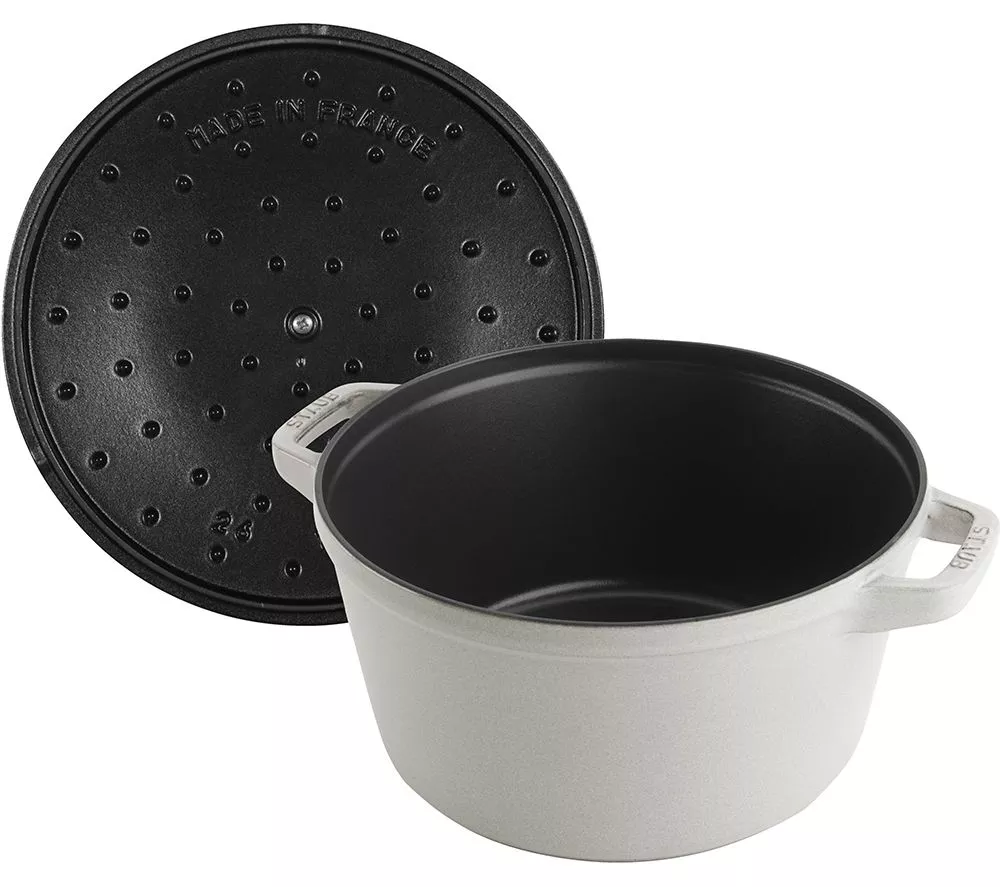 STAUB 40508-388-0 3-piece Cookware Set - White Truffle