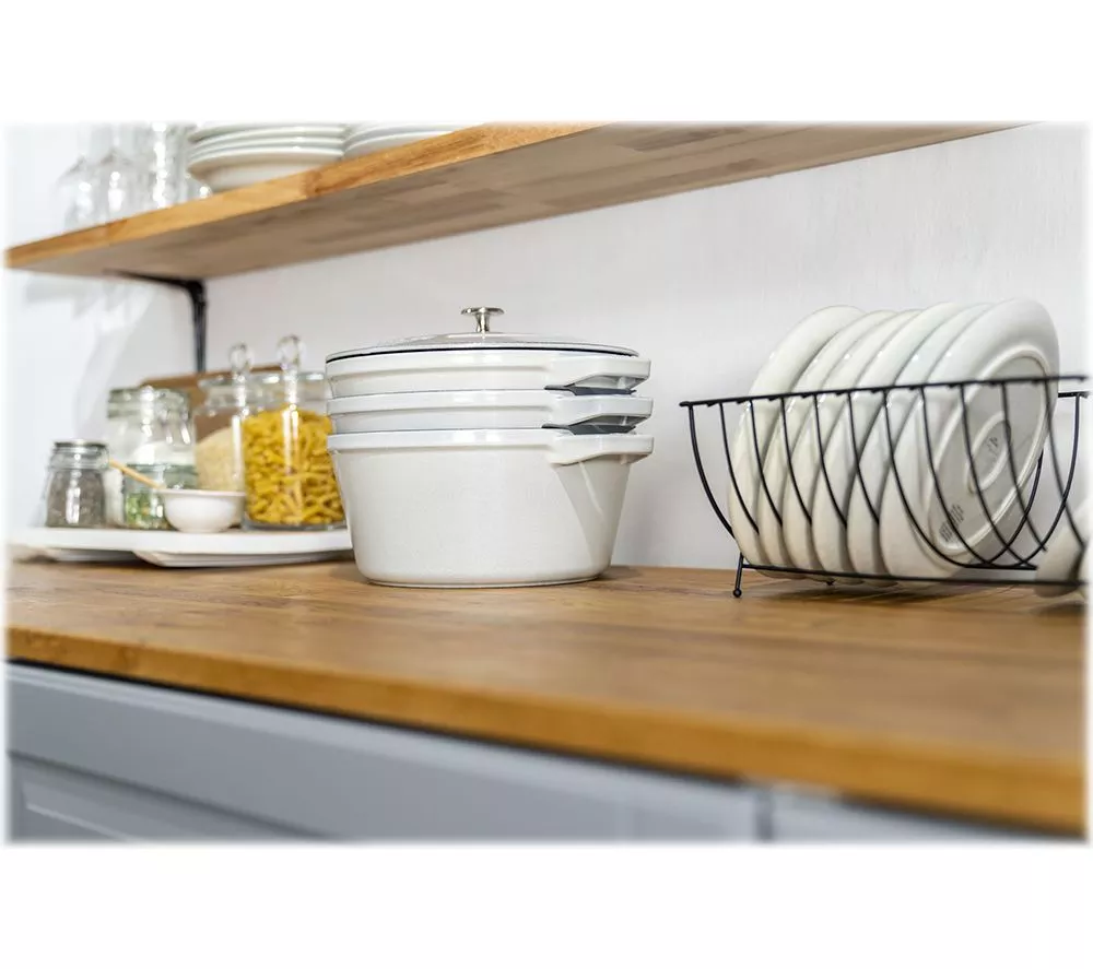 STAUB 40508-388-0 3-piece Cookware Set - White Truffle