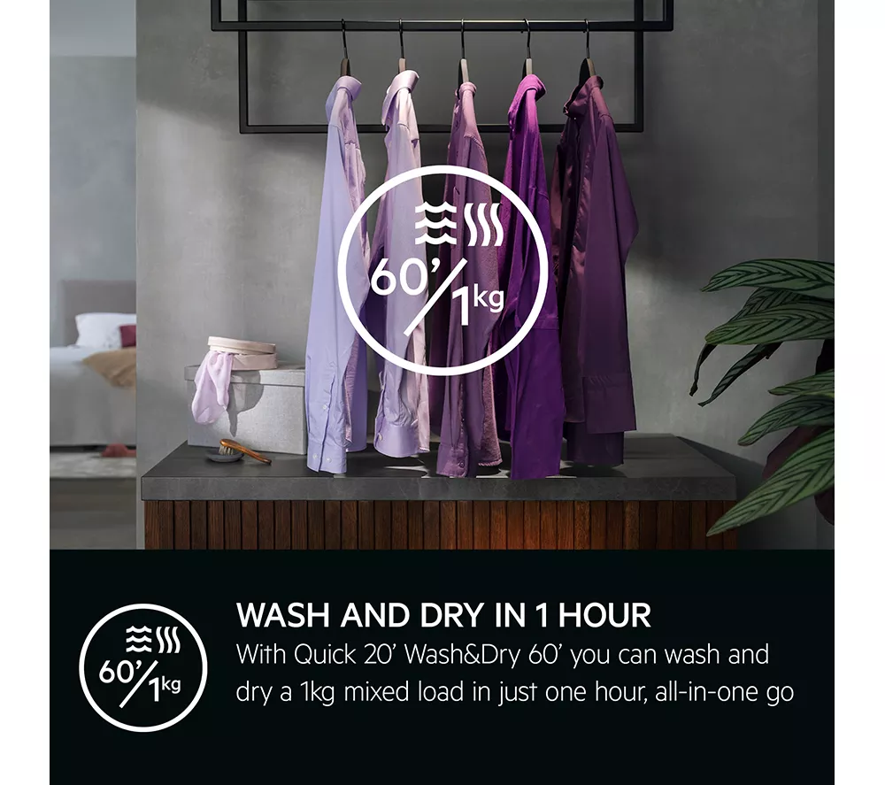 AEG 7000 Series LWR7195M4B 9 kg Washer Dryer - White - Image 8