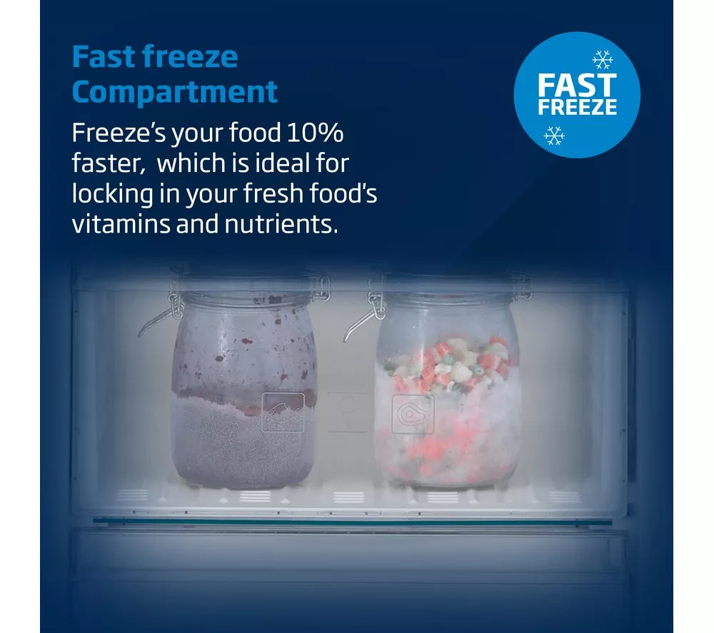 BEKO Frost Free ASL1532PX American-Style Fridge Freezer - Brushed Steel