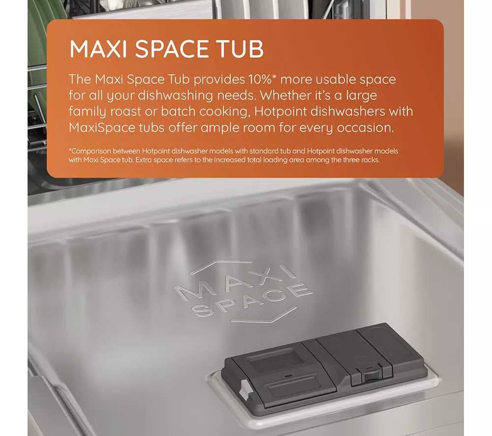 HOTPOINT Hydroforce H8I HT59 LS UK Full-size Fully Integrated Dishwasher