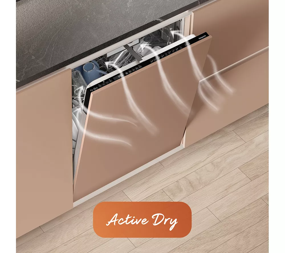 HOTPOINT Hydroforce H8I HT59 LS UK Full-size Fully Integrated Dishwasher