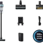 SAMSUNG Jet 75E Pet Max 200W VS20B75AGR1 EU Cordless Vacuum Cleaner with Pet Tool - Teal Mint