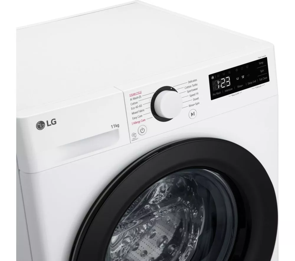 LGE TurboWash 360 with AI F4Y511WBLN1 11 kg 1400 Spin Washing Machine - White - Image 38