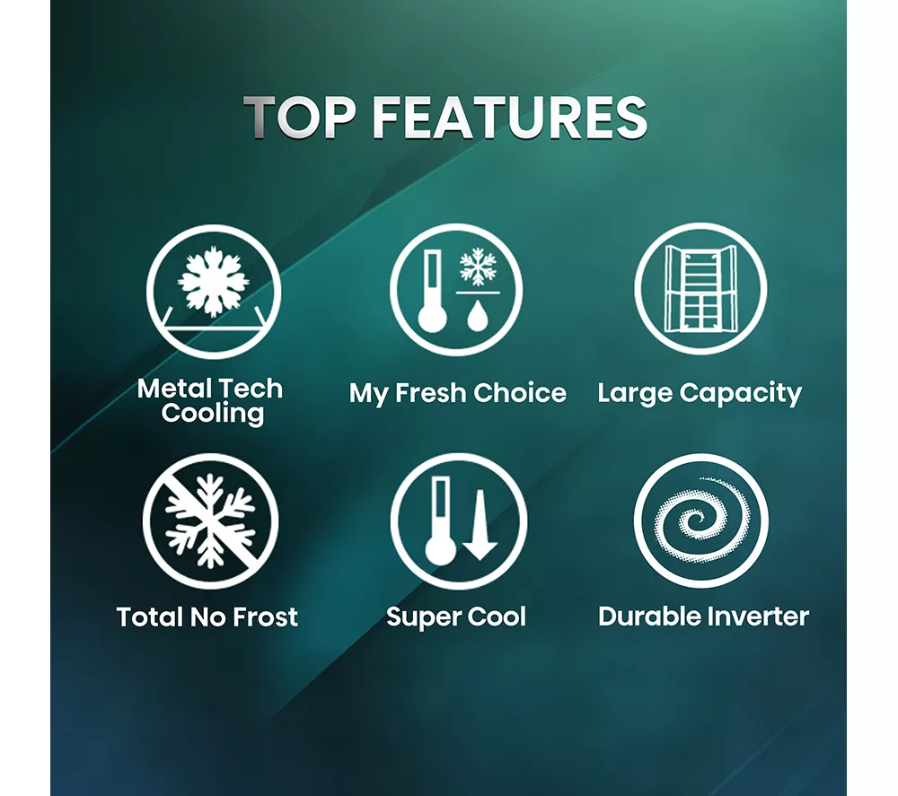 HISENSE RQ768N4GBE Fridge Freezer - Black