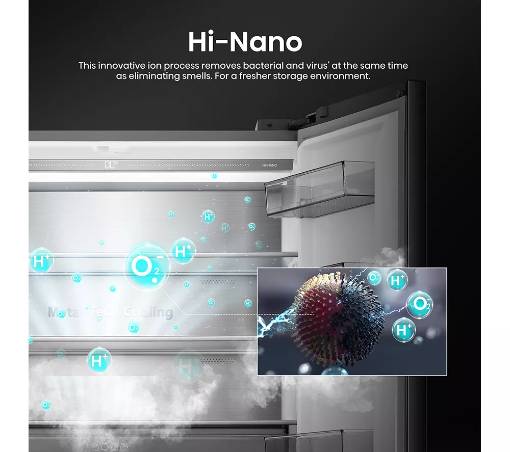 HISENSE RQ768N4GBE Fridge Freezer - Black