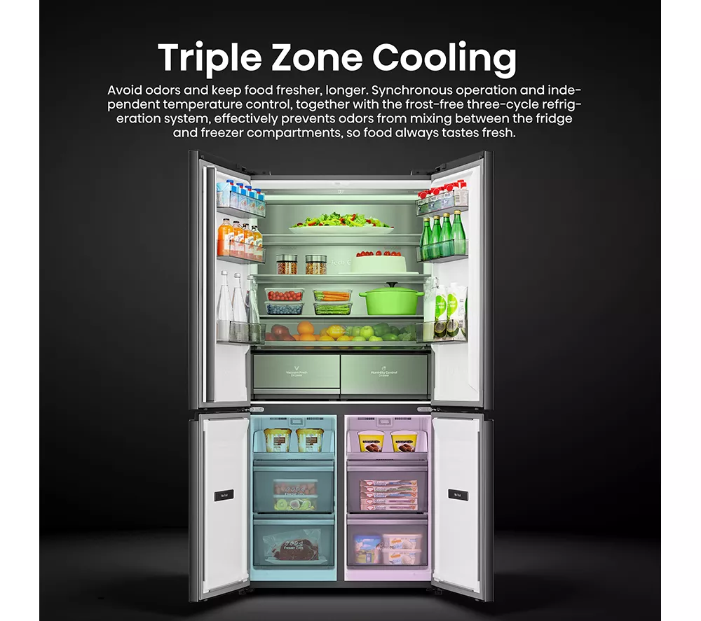 HISENSE RQ768N4GBE Fridge Freezer - Black