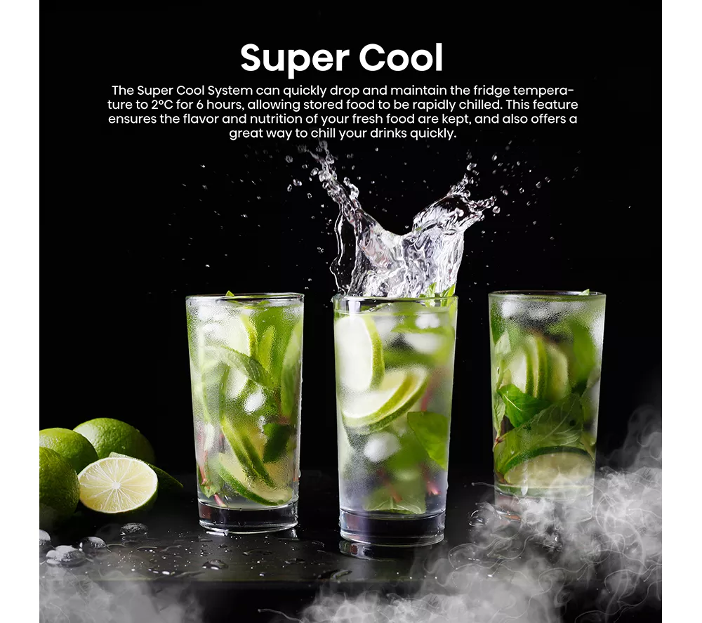 HISENSE RQ768N4GBE Fridge Freezer - Black