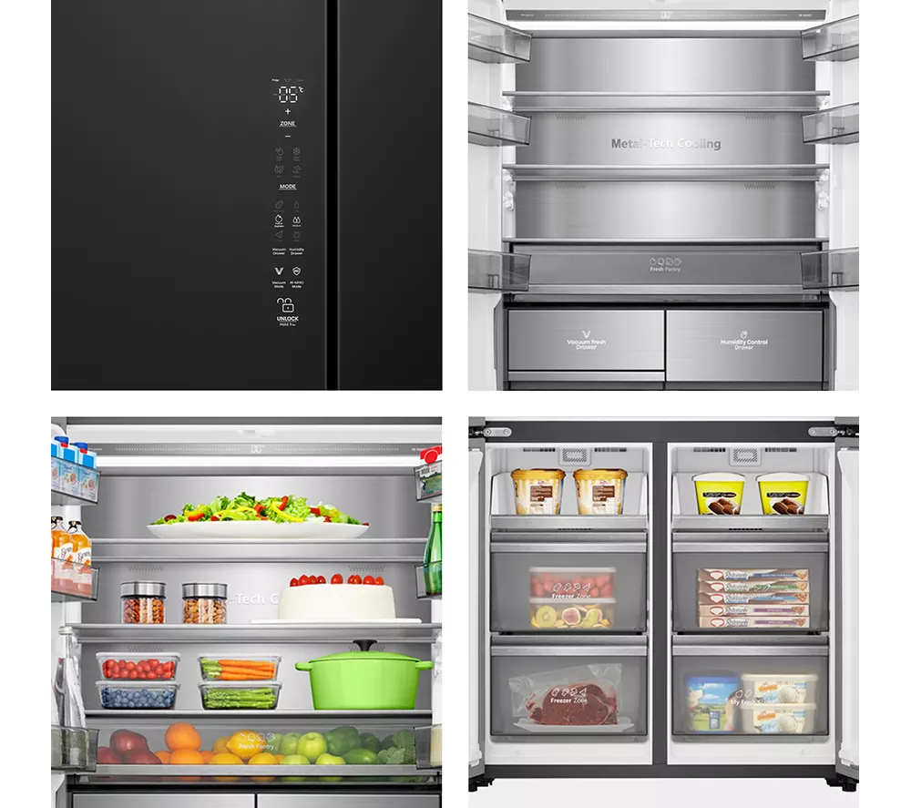 HISENSE RQ768N4GBE Fridge Freezer - Black