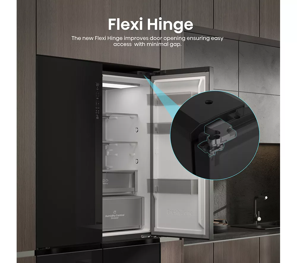 HISENSE RQ768N4GBE Fridge Freezer - Black