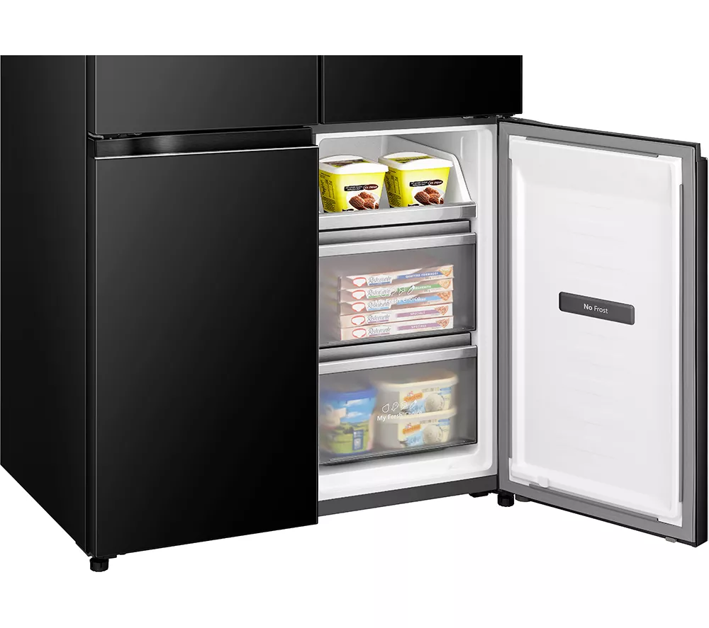 HISENSE RQ768N4GBE Fridge Freezer - Black