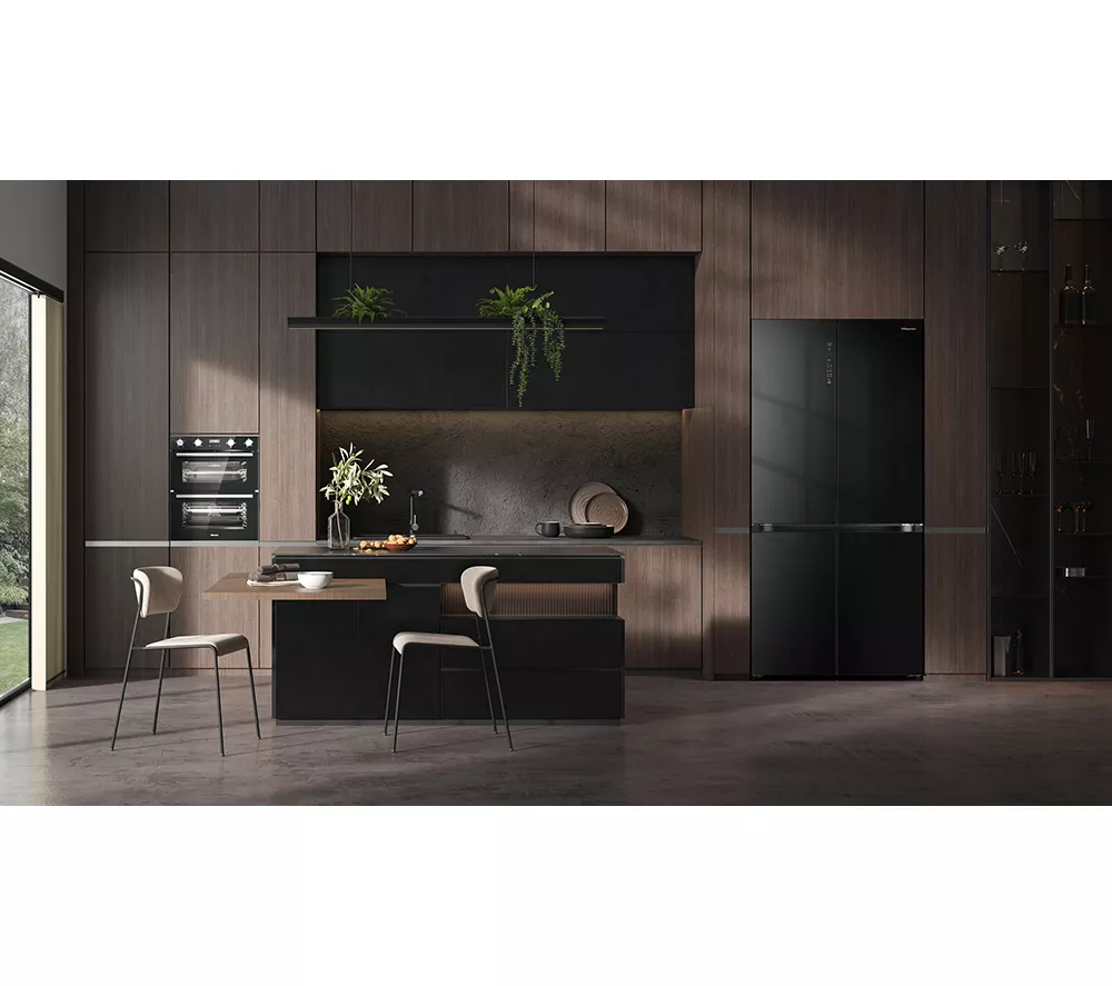 HISENSE RQ768N4GBE Fridge Freezer - Black