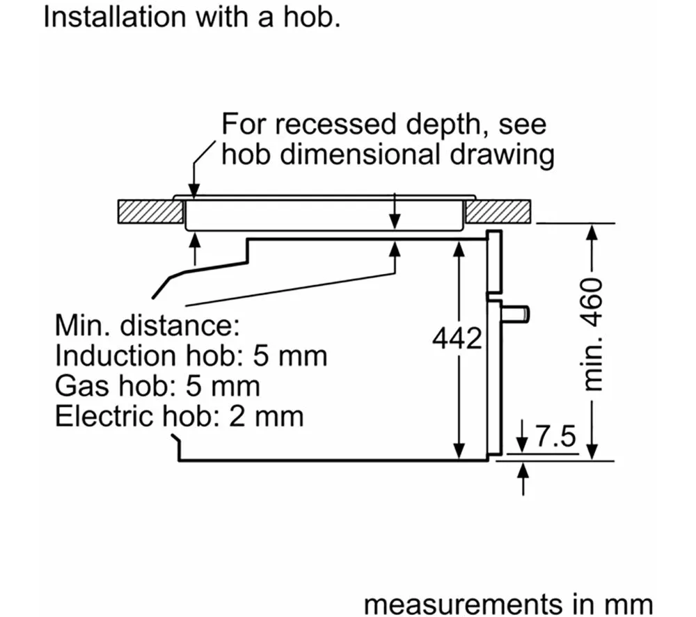 BOSCH Series 8 CSG7361B1 Built-in Compact Oven - Black