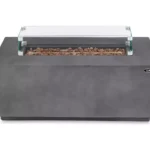 TOWER Magna Rectangular T978528 Portable Gas Fire Pit - Grey
