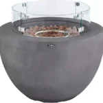 TOWER Magna Round T978527 Portable Gas Fire Pit - Grey