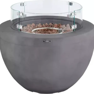 TOWER Magna Round T978527 Portable Gas Fire Pit - Grey