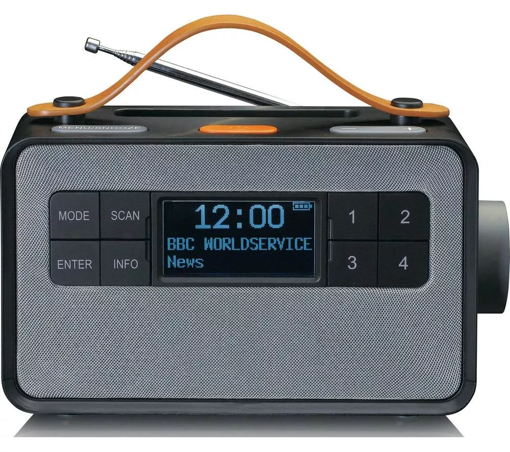 LENCO Senior PDR-065 Portable DAB+ FM Smart Bluetooth Clock Radio - Black - Image 4