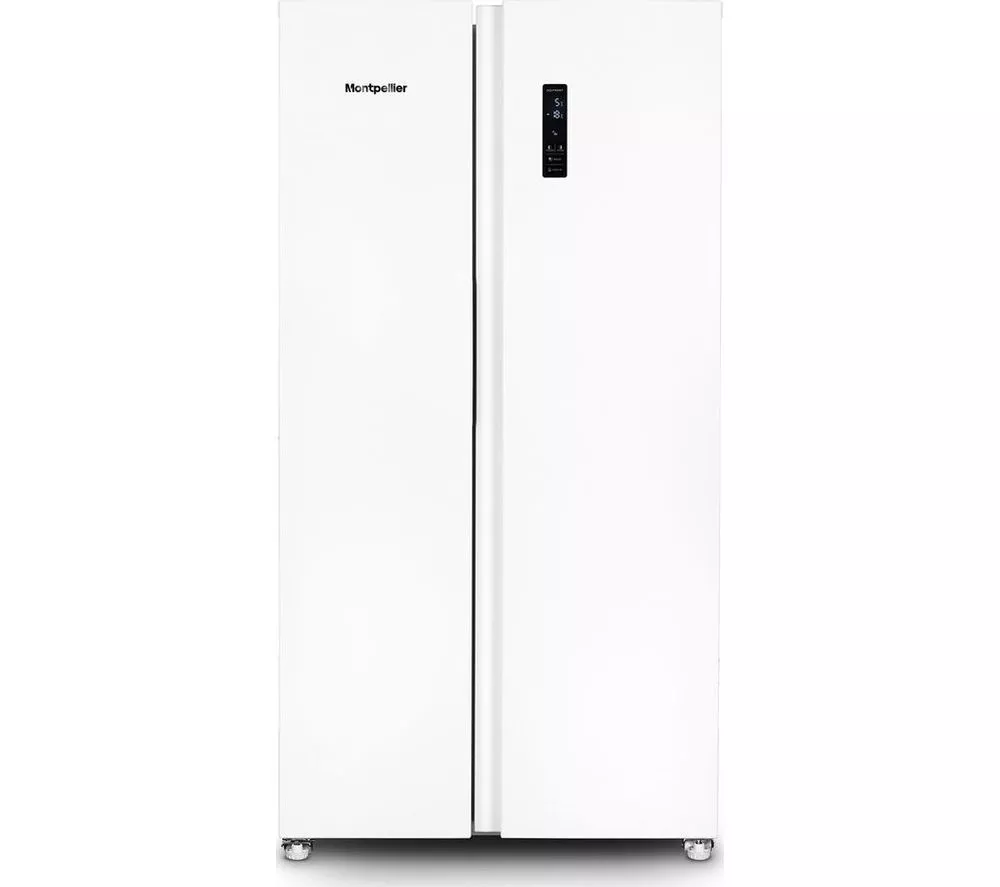 MONTPELLIER MSBS442W American-Style 60 40 Fridge Freezer - White