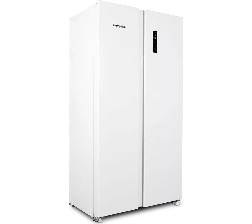MONTPELLIER MSBS442W American-Style 60 40 Fridge Freezer - White